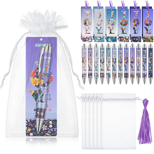 Gersoniel 36pcs/12sets Christian Mothers Day Gifts Bulk for Church Happy Mother's Day Bible Verse Bookmark Ballpoint Joy in The Journey Religious Christian Gifts for Women for Mom Gift Prayer Supplies