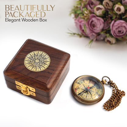 Be Strong and Courageous, Joshua 1:9, Solid Brass Directional Engraved Compass, Baptism Gifts for Boys Girls, First Communion, Christian Gifts for Men, First Confirmation Gifts for Boys