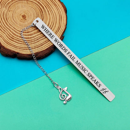 Music Bookmark Gifts Music Lovers Gift Bookmark Gifts for Book Lovers Reading Lovers Daughter Music Note Book Mark Gift for Music Teacher Student Musicians First Day of School Gifts Music Party Favors