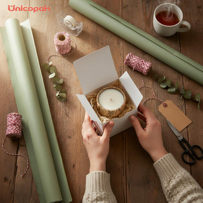 UnicoPak 10 Pack 5x5x5 Gift Boxes, Sturdy Small White Gift Boxes for Presents, Ornaments, Candles, Mugs, Easy Pop-up Assembly, Ideal for Birthday Christmas Party Business