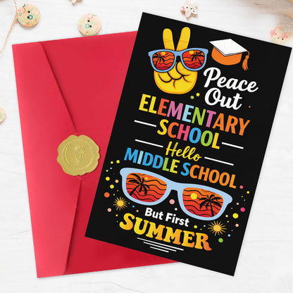 5th Grade Graduation Gifts Card for Boys Girls,Funny 2026 Elementary School Graduation Cards Gifts Decorations for Son Daughter Granddaughter Grandson Niece Nephew Family Kids