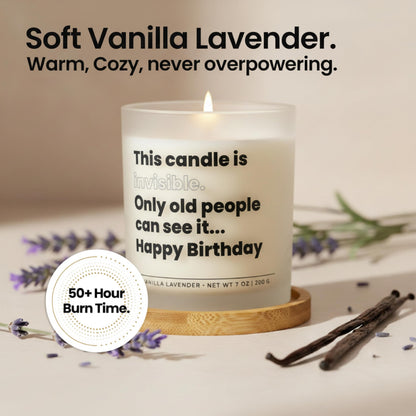 Funny Birthday Gifts for Women and Men, Sarcastic Gift for Friend Sister BFF Coworker Vanilla Lavender Soy Back and Body Hurts Candle Ready to Gift Box by Wick and Wit