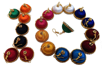 Haldi Kumkum | Jhumka | Set of 10 Ear Rings | Drop EarRings | Return Gift | Give away | HK-DER1