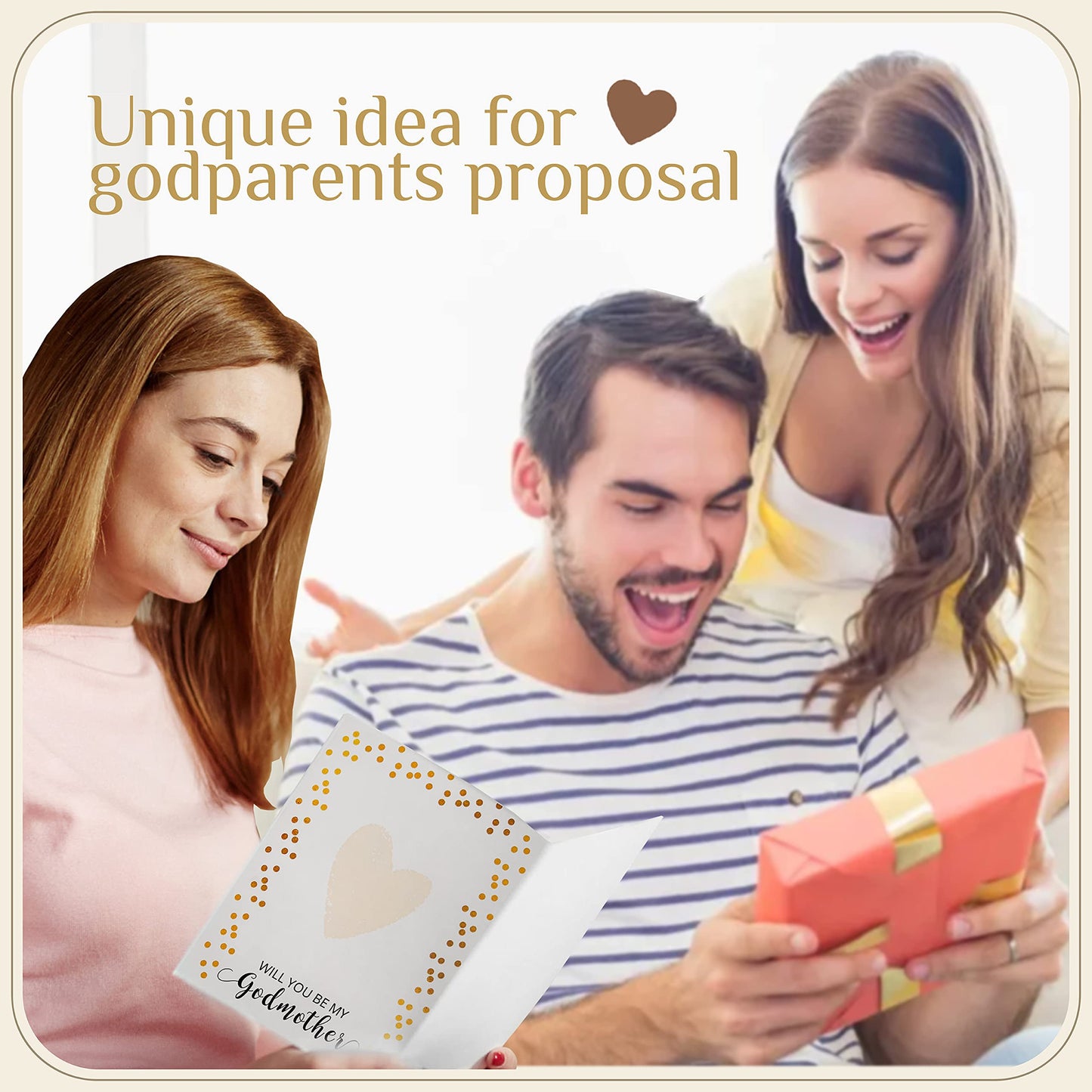 97 Decor Will You Be My Godparents Proposal Gift - God Parents Presents Proposal Ideas, Godparent Gifts from Godchild for Baptism, Godparents Proposals Card, Asking Godmother Godfather Invitation