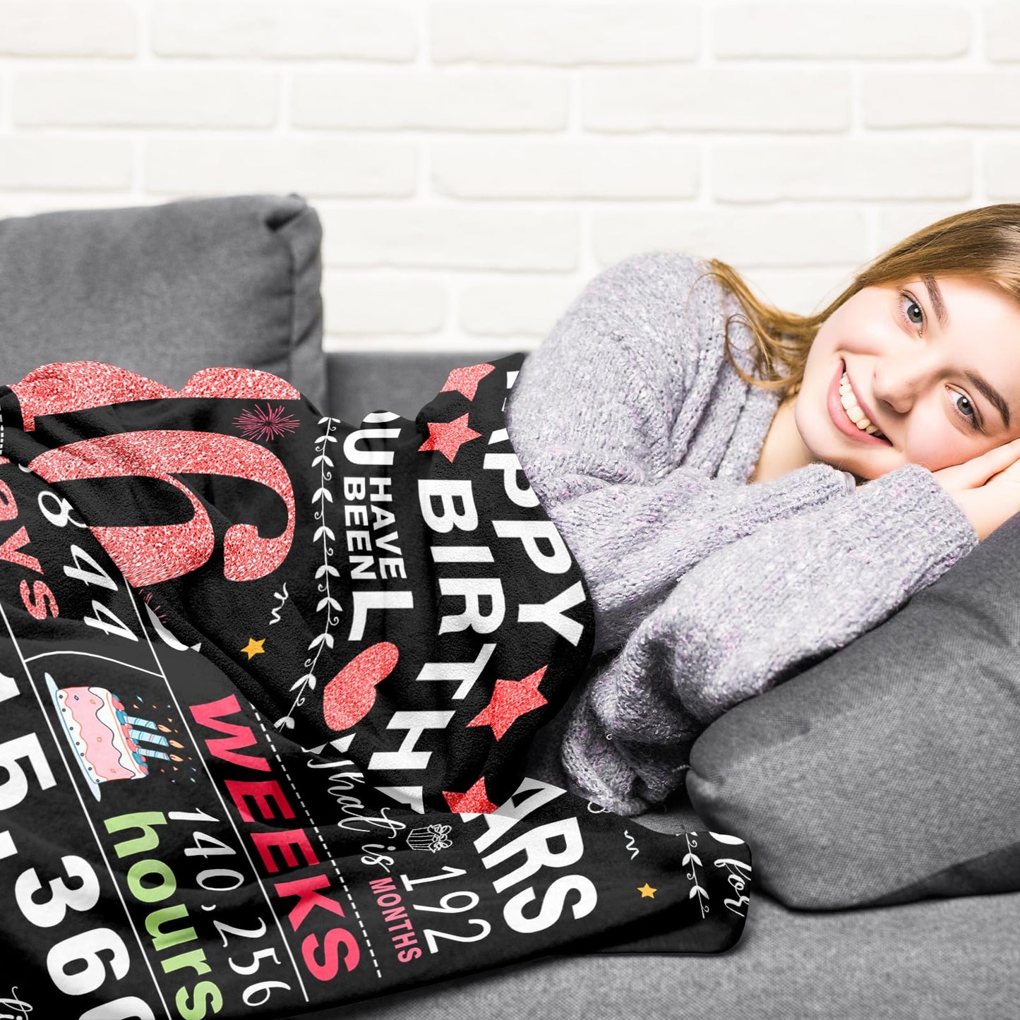 Sweet 16 Gifts for Girls - 16th Birthday Gifts for Girls - 16 Year Old Girl Gift - 16th Birthday Decorations for Girl - Sixteen Bday Gift for Daughter Granddaughter Niece Sister Ideas Blanket 50"x60"
