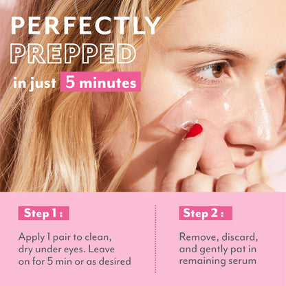 Patchology Serve Chilled Rosé Hydrating Under Eye Patches – Hyaluronic Acid & Antioxidant-Infused Eye Masks to Reduce Dark Circles, Puffiness & Fine Lines - Ideal Skincare Essentials (5 Pairs)