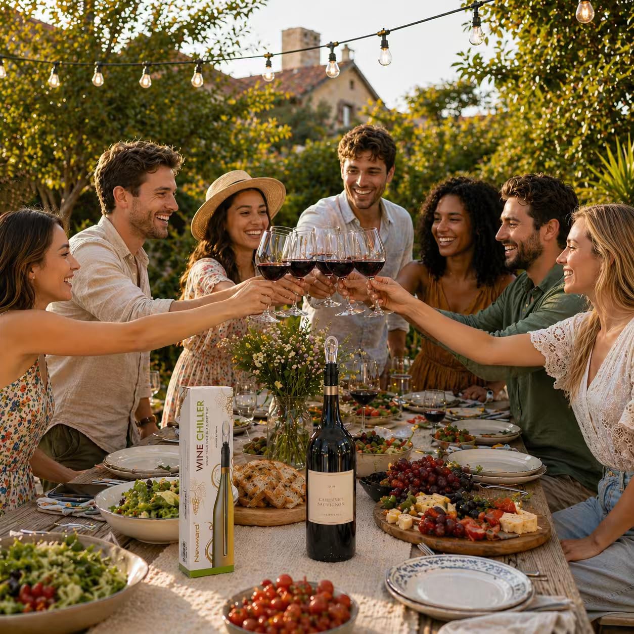 Wine Chiller, 3-in-1 Stainless Steel Wine Bottle Cooler Stick - Rapid Iceless Wine Chilling Rod with Aerator and Pourer - The Best Wine Accessories Gift