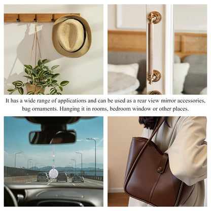 Friendship Gifts for Women, Hanging Car Decor Crystal Protection Best Friend Birthday for Women Friendship Gift for Bestie Best Friend BFF Sister Rear View Mirror Accessories
