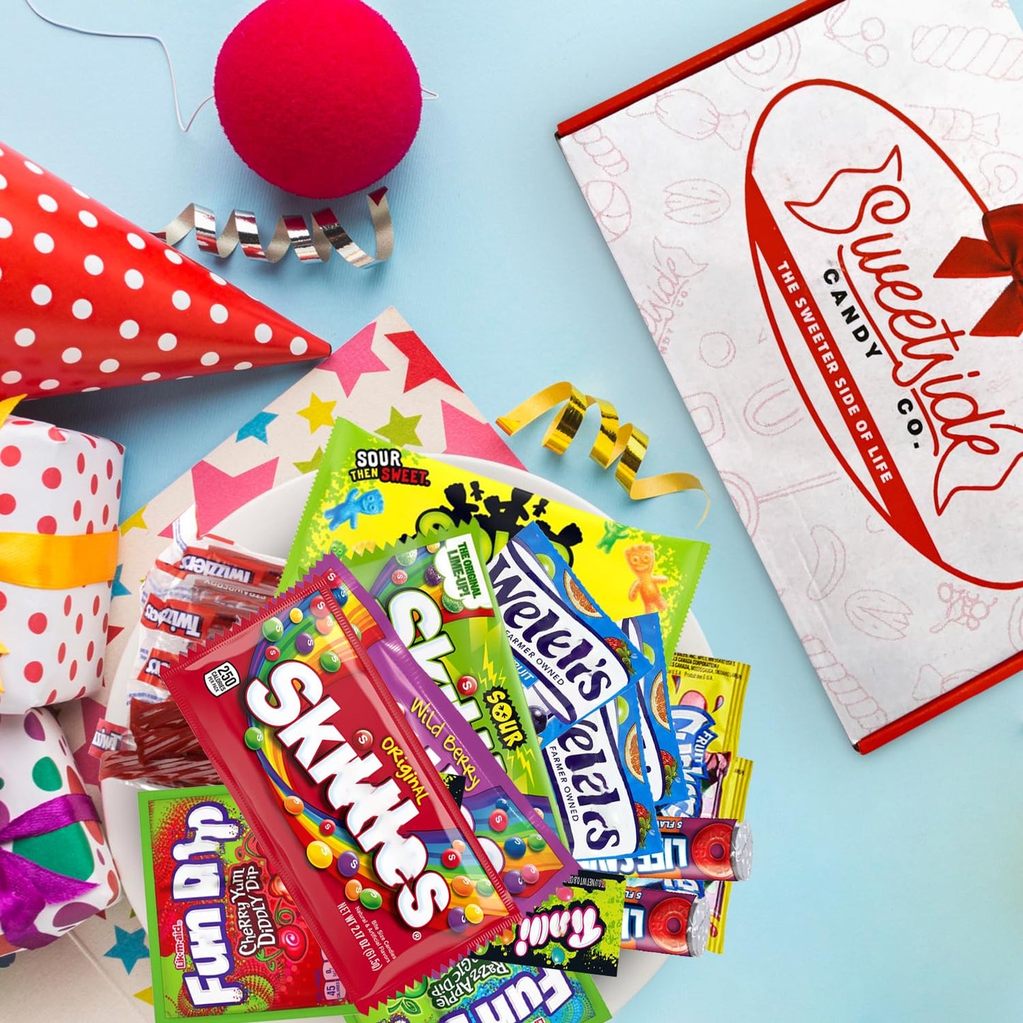 Assorted Candy Box - 41 Piece Gift Basket - Treat Boxes for College Students, Office & Family - Ultimate Birthday Gifts for Men, Women & Teens - Candy Box Gift Set