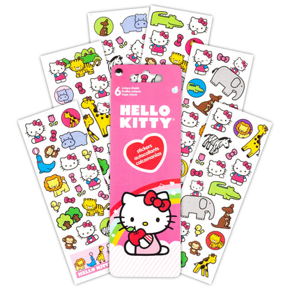Hello Kitty Tote Bag Set for Girls - Accessories Bundle with 3 Sanrio Reusable Grocery Bags with Stickers, More | Hello Kitty Tote Bag Set