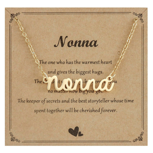Kivosliviz Gift for Nonna Necklace Women from Grandkids Best Birthday Jewelry Nonna Necklace