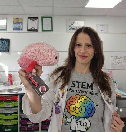 GIANT MICROBES Brain Organ Plush, Brain Model Anatomy, Psychology Gifts for Students, Medical Student Gift, Therapist Office Decor, Anatomy Models, Neuroscience Gifts, Neurology Gift