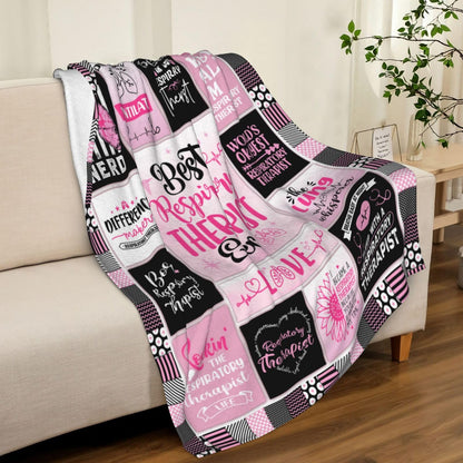 Respiratory Therapist Gifts, Respiratory Therapist Gifts for Women, Respiratory Care Week Gifts for Respiratory Therapist, Respiratory Therapist Birthday Gifts Throw Blanket 50"X 60"