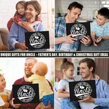 14 Pcs Best Uncle Ever Gifts with 11 Oz Uncle's Sippy Cup Whiskey Glass 4 Whiskey Stones Coaster Apron Hat Sock Tape Measure Keychain, Birthday Father's Day Christmas Gifts for Uncle
