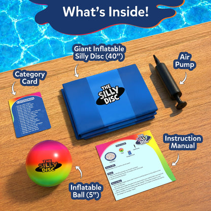 Skillmatics The Silly Disc – Pool Party Game for Kids, Teens & Adults, Funny Spot & Shout Game, Swimming Pool Toy, Outdoor Family Activity, Summer Game, Hilarious Gift for Ages 8, 9, 10 & Up
