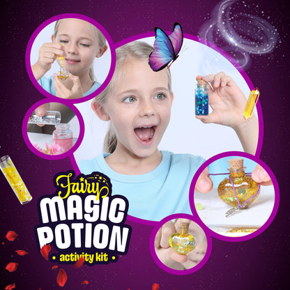 Dan&Darci Fairy Magic Potion Kit for Kids - Birthday Gifts for Girls - 6 7 8 9 10 Year Old Girl Gift Ideas - Toys 8-10 7-8 - Arts and Crafts for Kid Ages 6-8 Years - Magical Workshop Craft Kits