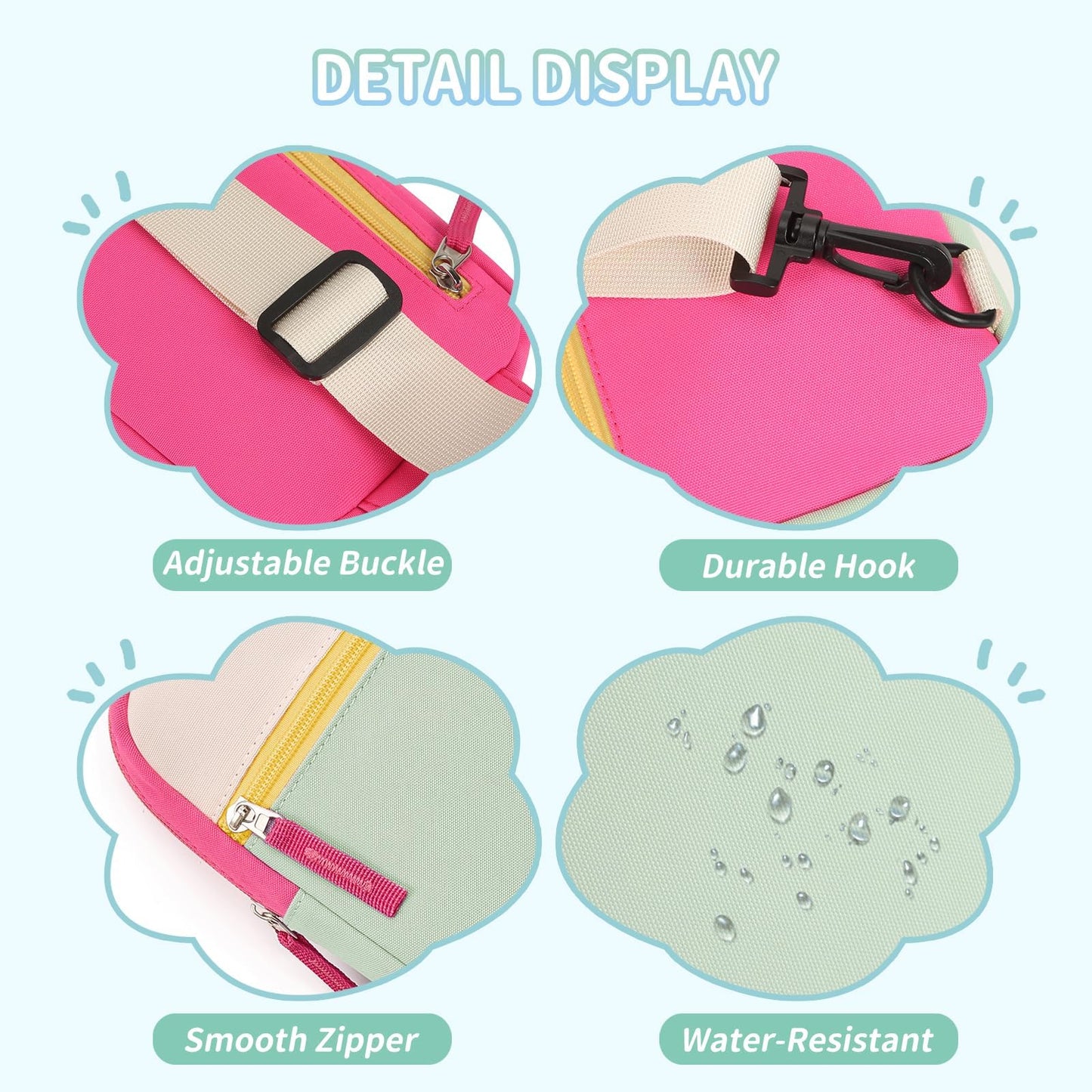 Birthday Kindergarten Graduation Gifts 8 9 10 11 12 Year Old Teens Girls Her, Fanny Pack Crossbody Bag Sling Belt Bags Purse, Communion Preppy Teen Girl Gift Trendy Stuff Travel Essentials