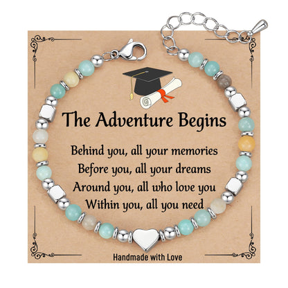 TONY & SANDY 2026 Graduation Gifts for Her, Graduation Bracelets for Women Girls Middle High School College Graduates