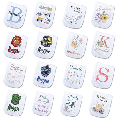 Personalized Baby Burp Cloth - Unique for Boys & Girls- Burp Cloth for Boys or Girls Newborn Gift