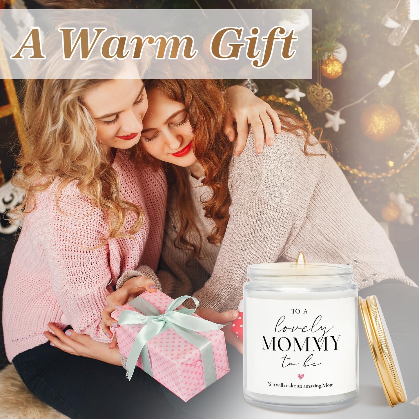 Mom to Be Mothers Day Gift, First Mothers Day Gifts for New Mom, Pregnancy Gifts for Expecting Moms - Lavender Scented Candle, Mommy to be Gift