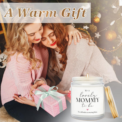 Mom to Be Mothers Day Gift, First Mothers Day Gifts for New Mom, Pregnancy Gifts for Expecting Moms - Lavender Scented Candle, Mommy to be Gift