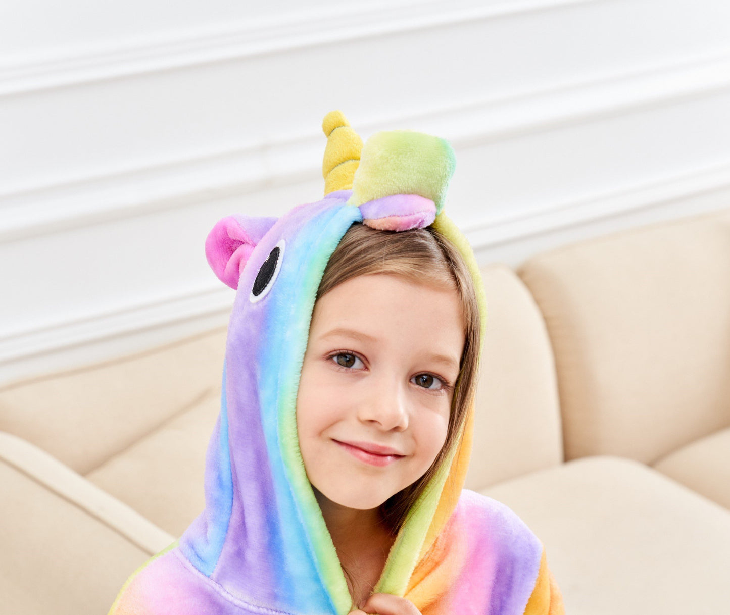 Doctor Unicorn Soft Unicorn Hooded Bathrobe Sleepwear - Unicorn Gifts for Girls
