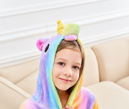 Doctor Unicorn Soft Unicorn Hooded Bathrobe Sleepwear - Unicorn Gifts for Girls