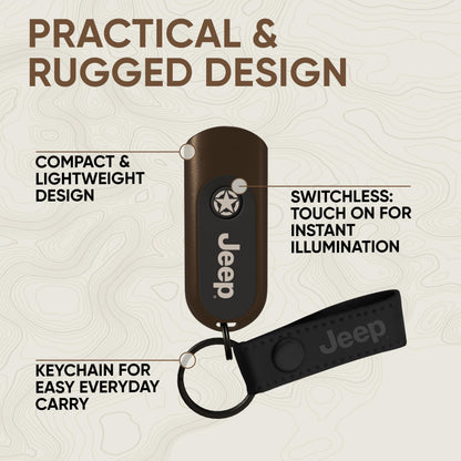 Energizer Jeep Keychain Flashlight, Bright Compact Portable Flashlight Keychain, Touch Tech Auto-Off Feature
