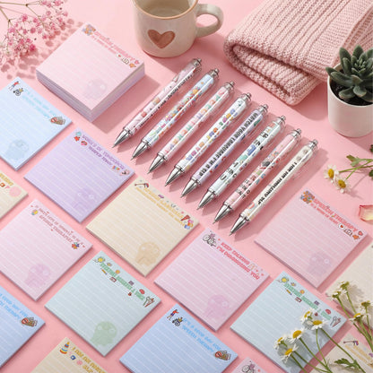 24 Sets Speech Language Pathologist Gifts Include Slp Appreciation Week Ballpoint Pens and Sticky Notes Speech Therapist Appreciation Gifts for Coworkers Accessories Office School Supplies