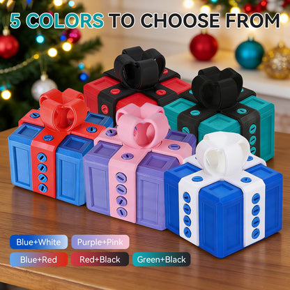 Annoying Gift Box with 3D Printed Screws & Pop Up Finger Surprise, The Annoying Present Prank Box, Funny Prank Hilarious Money Card Container Trick Gift Packaging for Birthday Christmas (Turquoise Green)