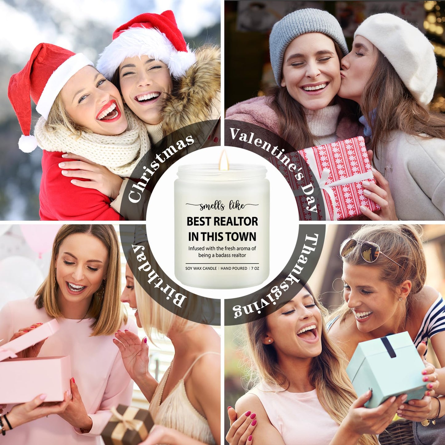 Realtor Gifts for Women Men - Closing Gifts for Realtors, Celebrate Reward Thank You Presents for Realtors, Broker, Realtor Supplies, Salesperson - Lavender Scented Candle