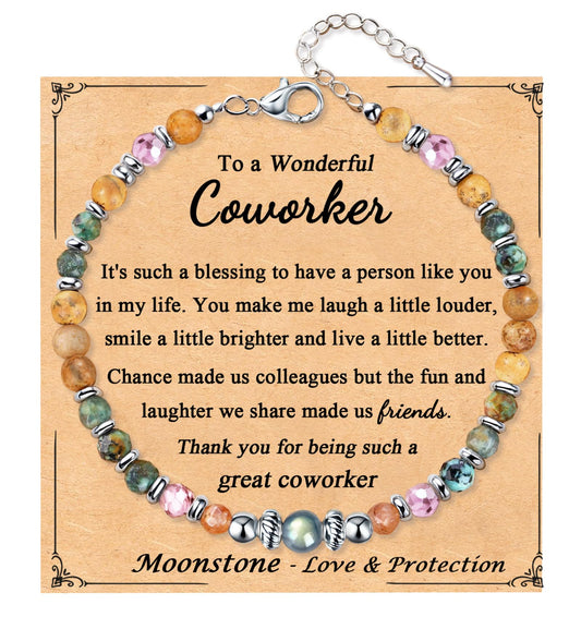 Gifts for Women Moonstone Bracelet, Christmas Birthday Graduation Mothers Day Meaningful Gifts Love Protection Ideas Bracelets for Her Women