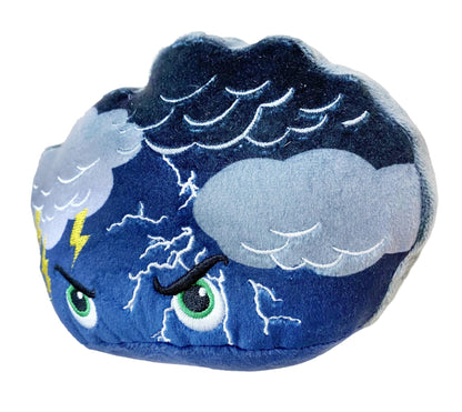 Thunderheads Thunderstorm Plush, Weather-Inspired Educational Soft Collectible with Fact Card for Exploring Earth Science, Gift for Nature Lovers, Storm Chasers, STEM Learning for Families & Friends