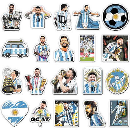 Messi Fridge Magnets Set - 20 Pcs Soccer Star Collectible Refrigerator Magnets, Football Legend Decor for Home Kitchen Office Whiteboard, Gift for Messi Fans & Soccer Lovers