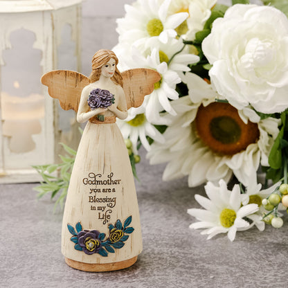 Pavilion Gift Company 41071 Godmother with Sentiment Angel Figurine, 6"