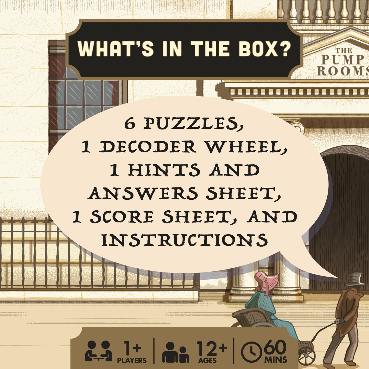 Ridley's Timescape: Jane Austen- Escape Room Game - Travel Back in Time to Help Jane Solve the Crime -Re-Playable and Re-Giftable - Date Night Favorite - 1+ Players for Ages 12+ and 90 Minute Playtime