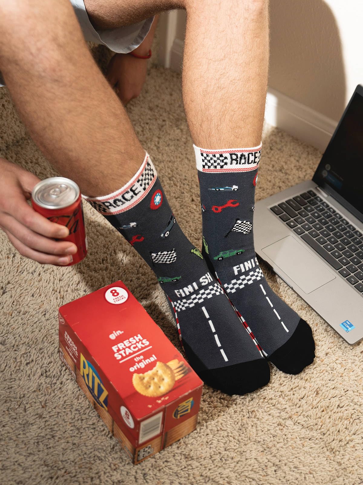 IRISGOD Funny Nerd Socks | Cool Stocking Stuffers | Holiday Gifts For Men and Women