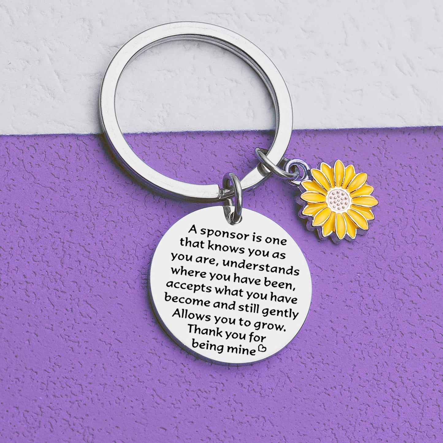 Confirmation Sponsor Gifts Keychain Confirmation Gifts AA Sponsor Appreciation Keychain