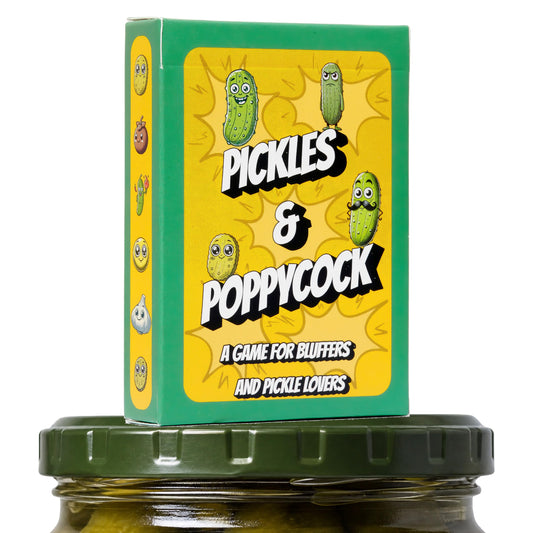 A Card Game for Bluffers and Pickle Lovers - The Perfect Pickle Gift - Card Games for Adults and Kids - Pickle Stuff, Pickle Themed Gifts, Pickle Party, Pickle Lover Gifts - 2-8 Players and Ages 8+