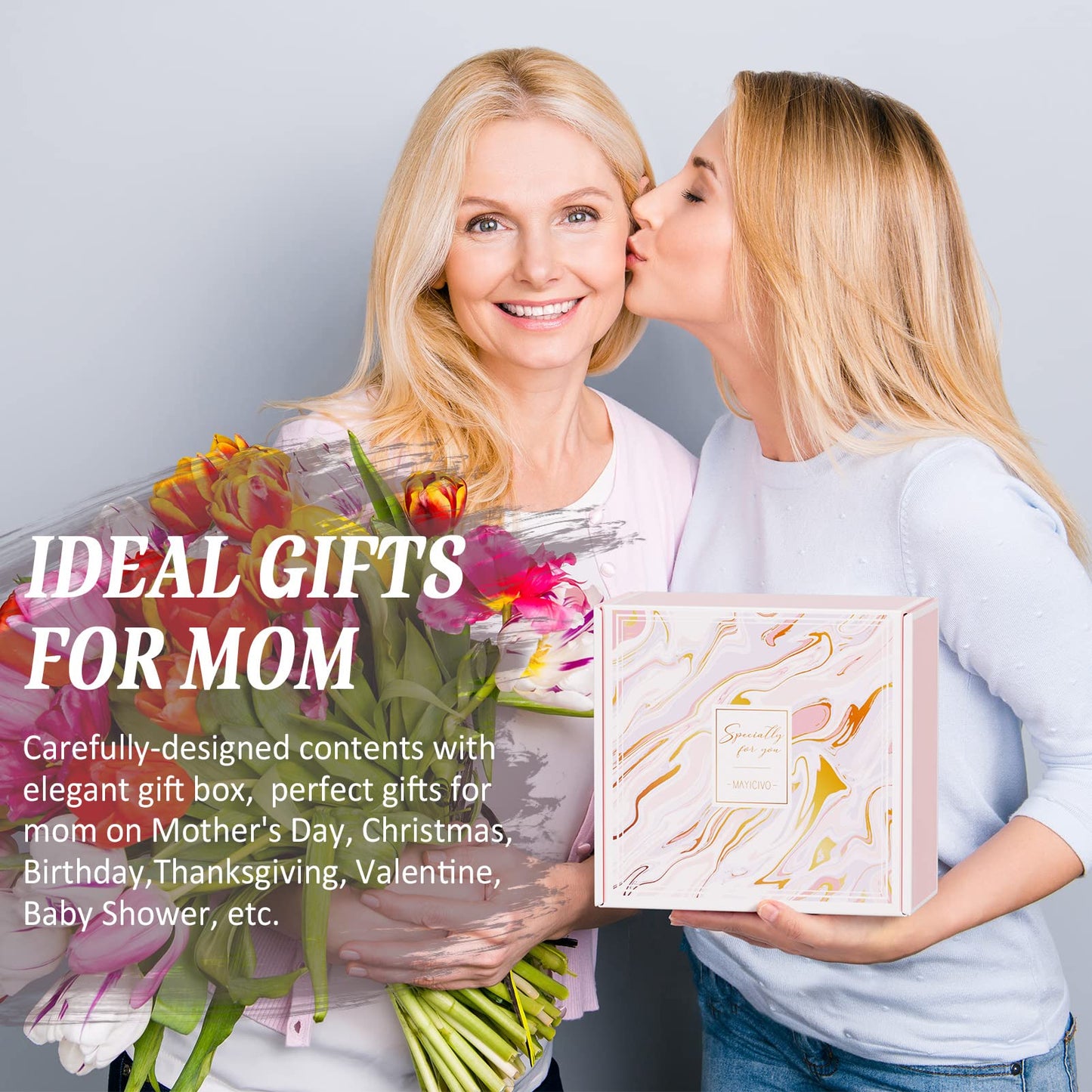 Best Mom Gifts Mothers Day Gifts for Mom from Daughter Son Kids, Birthday Gift Basket for Mother Women Mother-in-law Christmas Thanksgiving Present, New Mama Gift for Wife from Husband w/Wine Tumbler