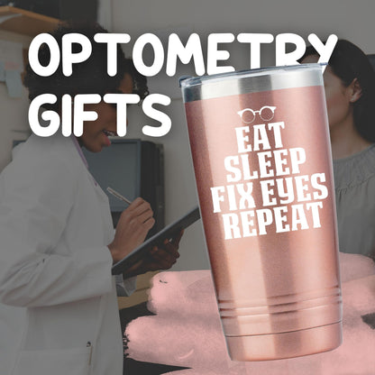 Onebttl Optometry Gifts for Women, Double Side Print, 20 oz Travel Tumbler with Lid and Straw