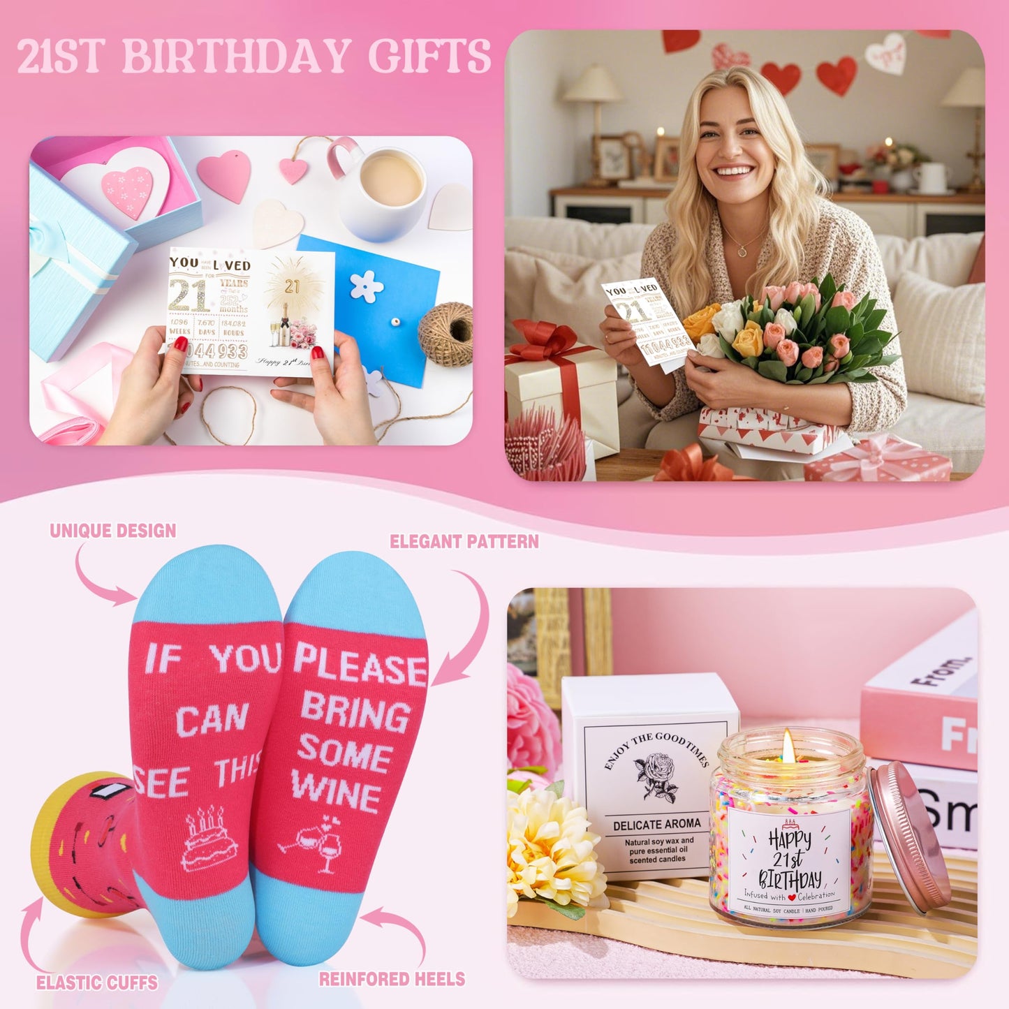 21st Birthday Gifts for Her 21st Birthday Gifts for Women Birthdays Gift for 21 Year Old Girl Unique Womens Birthdays Gift