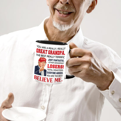 Grandpa Father Day Gift - Grandpa Gifts - Best Grandfather Ever Gifts From Grandchildren - Funny Gift For Grandfather - Father's Day Birthday Christmas Idea - Grandpas Ceramic Mug11 Oz