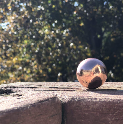 Unique Metals Pure Copper Sphere 1-1/8" - for Healing, Decorative Use or Grounding and Alchemical Magic