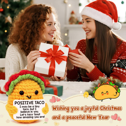 TuSuQing Graduation Gifts for Teens Boys Girls Kids Teacher Positive Crochet Taco Animals Women Birthday Gifts Friends Sister Relaxation Self Care Get Well