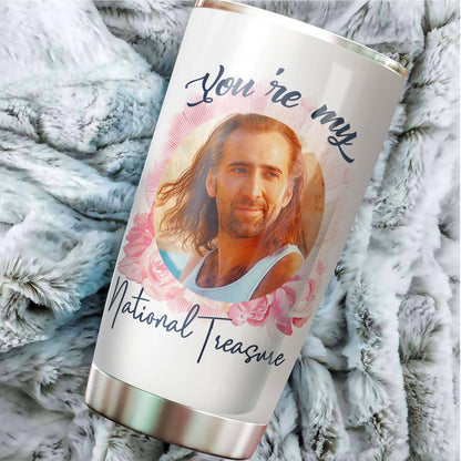 Nicöläs Lovers Cäge You're My National Treasure Gifts - Nic Meme Mug For Friends - Funny Gift For Male, Female, Bosses, Men On Christmas, Birthday - Tumbler 20 Oz