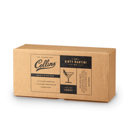 Collins Dirty Martini Kit, Gin Cocktail Mix, Stuffed Gourmet Olives, Drink Picks, Olive Brine Mixer, Home Bar Accessories, Home Bar Kit, Bartender Mixer, Drinking Gifts, Mixology Kit, Set of 3
