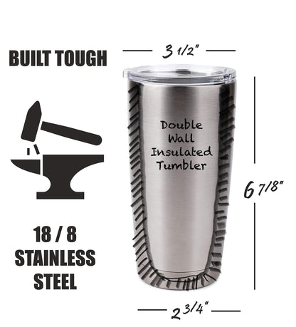 SERENGETI Labrador 20 Oz. Stainless Steel, Vacuum Insulated Tumbler with Spill Proof Lid - 3D Print - Insulated Travel mug for Hot or Cold Drinks (Labrador Yellow Tumbler)