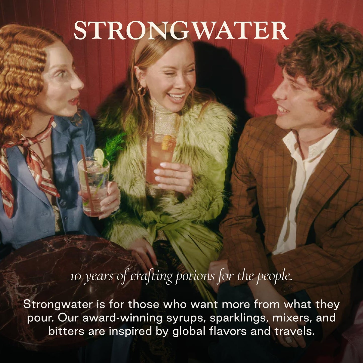 Strongwater Old Fashioned Craft Cocktail Mixer Sample 4 Pack - Makes 16 Cocktails - Handcrafted Old Fashioned Gift Set - Travel-Friendly, No Artificial Sweeteners - Just Mix with Bourbon or Whiskey
