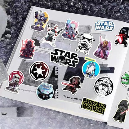 100PCS Star Wars Stickers Water Bottle Stickers Laptop Computer Bedroom Wardrobe Car Skateboard Motorcycle Bicycle Mobile Phone Luggage Guitar DIY Decal